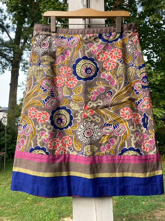 Boden Dresses & Skirts - Boden - A Line Party/Intricate Vibrant Floral & Paisley Knee Length Skirt  - 4